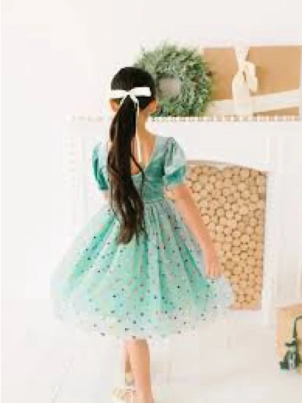 Ollie jay 2t  Diana Dress in Minty Confetti